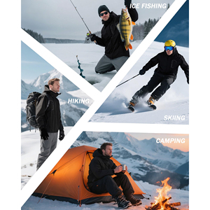 Heavy Duty <b>Winter</b> Ski <b>Jacket</b> <b>Waterproof</b> And Breathable Snow Coat Insulated Design For Optimal Performance In Snow Sports Gear - Product Image 6