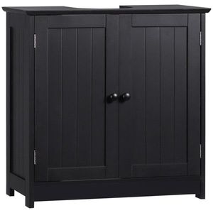Specchio Intelligente per Bagno con 2 Ante e Ripiano, Impermeabile in PVC e Acciaio, Struttura in Legno Massello Nero come Mobile - Product Image 2