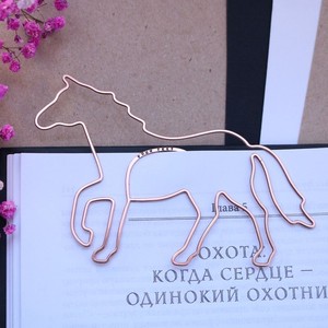 Handmade Copper <b>Bookmark</b> Wire Flower Design Durable Metal Page Holder Premium Book Accessory Gift Readers Students Office Use - Product Image 4