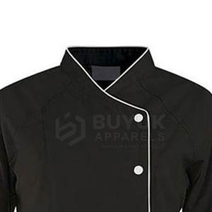 Chaqueta de Trabajo para Chef, Ligera y Transpirable, de Poliéster/Algodón, Manga Larga, Cierre de Botones, Profesional para Cocina, Restaurante, Bar - Product Image 6