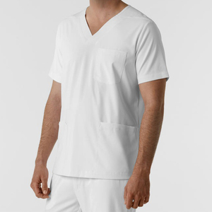 Uniformes Médicos, Conjunto de Pantalones y Blusa de Manga Corta con Cuello en V y Bolsillos, Ropa para Hombre, Uniforme de Primera Calidad - Product Image 6