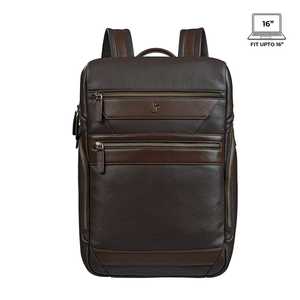 Mochila Profesional de Cuero Genuino Color Marrón, Apta para Laptops de Hasta 16 Pulgadas, Diseño Práctico - Product Image 3