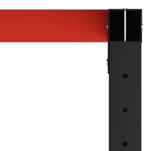 Estructura Metálica Negra y Roja con Recubrimiento en Polvo, Máquinas para Estructuras y Correas de Acero - Product Image 6