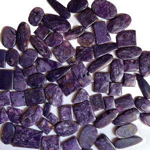 Charoite อัญมณี100% บริสุทธิ์ Charoite หลวมสำหรับทำเครื่องประดับอัญมณี - Product Image 1