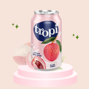 Boisson aux fruits tropicaux 330 ml Tropi en canette aluminium, saveurs Goyave rose, Dragon Fruit, Litchi, Mangue – Fournisseur OEM et Marque Privée - Product Image 2