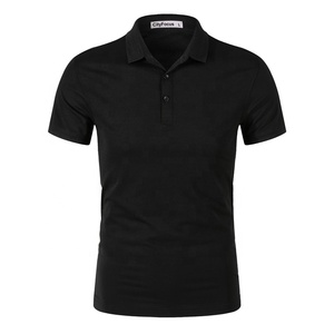 Chemise de golf pour homme sur mesure, solide, ODM, 100% coton, séchage rapide, respirante, coupe régulière, manches courtes - Product Image 6