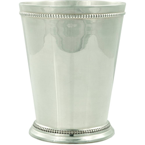 Tasses à cocktail Mint Julep en acier inoxydable de qualité supérieure, élégantes tasses Julep en métal pour boissons, design perlé classique, articles de bar au meilleur prix - Product Image 2