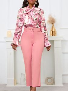 2 Piece Plus Size Women's Dresses for Summer African Dress Office Dress Printed Casual Formal Dress Wholesale Factory | Trending - Product Image 1
