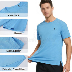 Camiseta Deportiva Ligera y Transpirable para Hombre, de Secado Rápido, para Correr, en Venta - Product Image 4