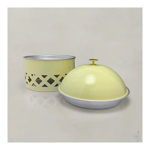 Modern Cage Casserole Premium Food Warmers Silver Dome <b>Buffet</b> <b>Server</b> with Tall Vertical Stainless Steel Pillar Stand - Product Image 3