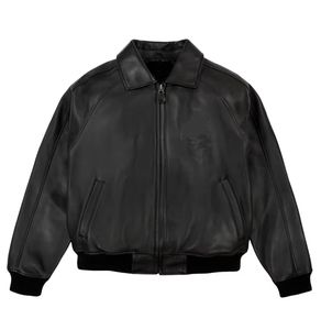 Chaqueta Bomber de Cuero Personalizada para Hombre, Cómoda y Elegante, de Alta Calidad y Resistente al Viento - Product Image 1