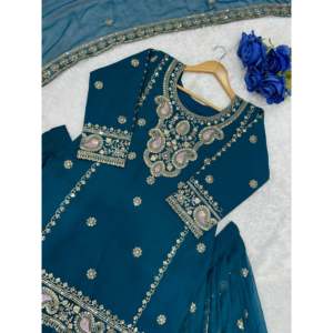 Ropa Tradicional China de Diseñador, Elegante Top Lehenga para Fiesta con Dupatta de Lujo - Product Image 2