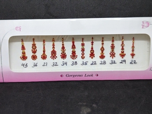 ชุดบินดีทำมือระดับพรีเมียม ประดับคริสตัลและกำมะหยี่ สำหรับเจ้าสาว ขายส่งจากอินเดีย - Product Image 4