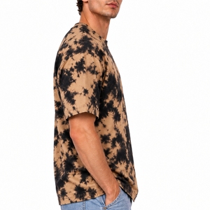 Men <b>Tie</b> <b>Dye</b> T <b>Shirt</b> Premium Soft Breathable Trendy Comfortable Short Sleeve O-Neck Regular Fit Cotton Casual Knitted Patterned - Product Image 3