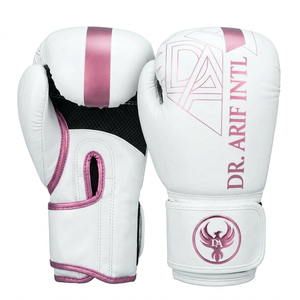 Venta Directa de Fábrica, Guantes de Boxeo de Cuero PVC Impermeables, Diseño de Dedos Completos para MMA, Cierre de Gancho y Bucle, Peso de 12 oz, Logotipo Personalizado - Product Image 3