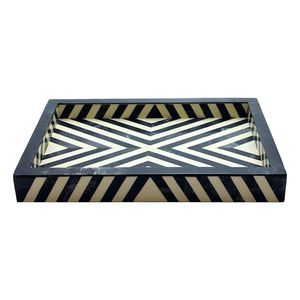 Best Quality Lightweight Pattern Resin Inlay Serving Tray for Tabletops and Living <b>Spaces</b>, Perfect for Home <b>Decor</b> and Use - Product Image 1