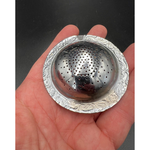 Factory Wholesale Vintage Design Metal Mesh <b>Tea</b> <b>Infuser</b> Basket Dishwasher Safe Shape Elegant Loose Leaf Strainer for Herbal - Product Image 3