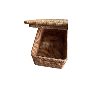 Handmade Round Rattan <b>Basket</b> Vietnam Crafted from Natural Rattan for Home Decor, <b>Storage</b> and OEM Custom Orders - Product Image 3