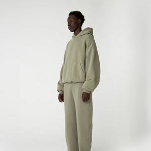 Sudadera con capucha coreano de algodón con estampado informal y bolsillo de canguro para hombre, jersey de gran tamaño personalizado para invierno, gimnasio al aire libre, 100% algodón - Product Image 3