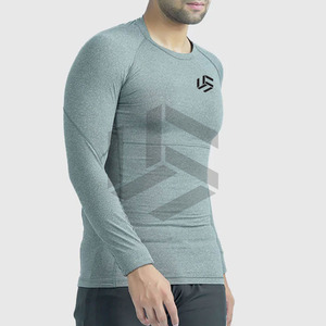 Comfortable Fitness Wear with Latest Design and Knitted Fabric Letter Pattern Latest Design <b>Men's</b> <b>Compression</b> <b>Shirts</b> - Product Image 1