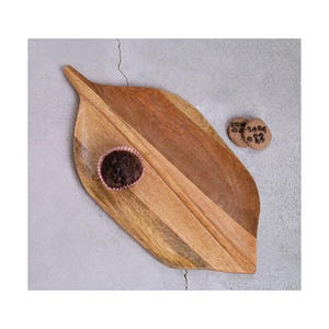 ถาดเสิร์ฟทำจากไม้ธรรมชาติเครื่องครัวอเนกประสงค์สำหรับตกแต่ง - Product Image 1