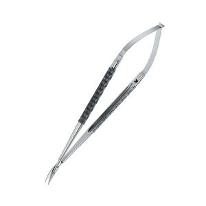 Professional Spring Curved Stainless Steel Cuticle Scissors Sharp Precision Blades Steel Handle Custom Logo-Salon Equipment - Product Image 5