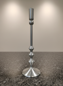 Porte-bougie conique moderne en aluminium moulé, chandelier géométrique minimaliste pour centre de table de mariage - Product Image 5