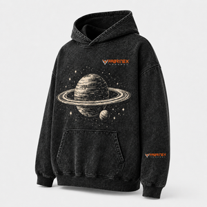 Sudadera con Capucha Unisex Premium Personalizada, Lavado Ácido, de Gran Gramaje, con Pedrería, Estilo Grunge Urbano, Desgastada, con Bajo sin Rematar y Gráficos Vintage - Product Image 2