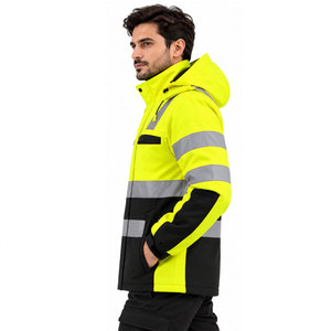 New Arrival <b>Men</b>’s Work Wear <b>Jacket</b> – Wholesale High-Quality <b>Reflective</b> Workwear with Stand Collar OEM & Custom Logos & Size - Product Image 4