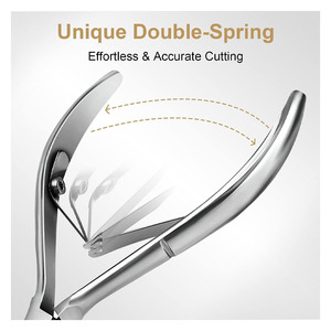 Coupe-cuticules avec repousse-cuticules - Easkep Coupe-cuticules en acier inoxydable pour pédicure - Product Image 3