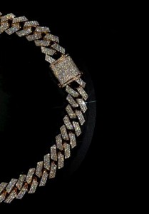 ผ่านการทดสอบเพชร เงินแท้ 925 ขนาด 6 มม. 8 มม. 10 มม. สองแถว ประดับเพชรแบบ Iced Out สไตล์ฮิปฮอป VVS มอยส์ซาไนต์  สร้อยคิวบาลิงค์ - Product Image 5