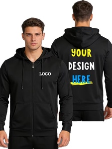Men's Custom Plus Size Quarter-Pullover Hoodie 100% Cotton Winter Thin Style Quick Dry Breathable Eco-Friendly Anti-Pilling - Product Image 2