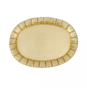 Bandeja Redonda Plateada Clásica de Alta Calidad para Almacenamiento y Servicio, Hecha a Mano, con Asa, MOQ de 50 Piezas, para Decoración del Hogar y Centro de Mesa - Product Image 2