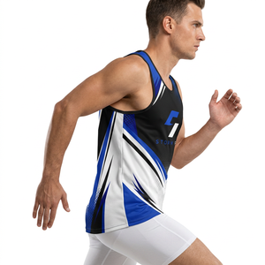 Camiseta sin mangas Storm Fit para hombre, con estampado por transferencia térmica, 100% poliéster, de secado rápido, cuello redondo, para entrenamiento, gimnasio, ropa deportiva, 180g - Product Image 4