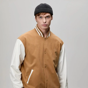 Bonnet en tricot côtelé noir pour homme, avec logo personnalisé, chaud pour l'hiver, bonnet extensible unisexe, vente en gros - Product Image 1