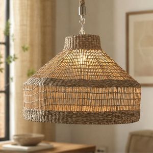 Abat-jour et couvercles de lampe en jonc de mer naturel en gros – Luminaire suspendu tissé à la main pour la maison et la décoration intérieure - Product Image 1