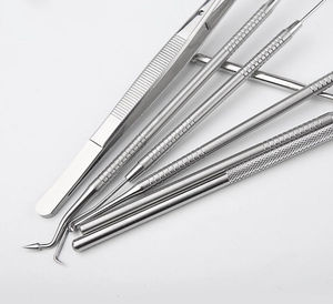Manual Stainless Steel Tooth Scraper Mirror Tartar Calculus <b>Plaque</b> <b>Remover</b> Oral Hygiene Dental Handpiece Care Kits Shuja Surgico - Product Image 3
