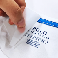 Étiquettes thermocollantes personnalisées pour impression de marque, étiquettes thermocollantes extensibles avec logo principal pour t-shirts
