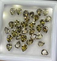 Lot de tanzanite naturelle facettée non chauffée 5x4 mm. Tanzanite en forme de poire, non montée.