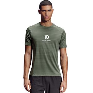 เสื้อยืดผู้ชายคอกลมแขนสั้นทรงแอธเลติก ระบายอากาศได้ดี แห้งเร็ว เหมาะสำหรับออกกำลังกาย เล่นกีฬา ขายส่งเสื้อผ้ากีฬา - Product Image 1