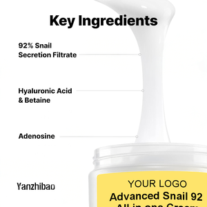 Creme Facial OEM com 92% de Colágeno e Mucina de Caracol - Hidratante Leve com Alantoína para Alívio da Acne e Fortalecimento da Barreira de Hidratação - Product Image 3