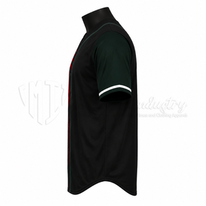 Maillot de baseball personnalisé en gros, uniforme d'équipe OEM, vêtements de sport athlétiques à séchage rapide, chemise de baseball respirante en polyester à boutons - Product Image 5