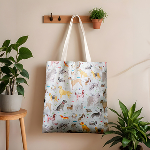 100% OEM Quick Dry Shopping Cotton Tote <b>Bags</b> Eye Catching Printed Design Export Quality From India.. - Product Image 6