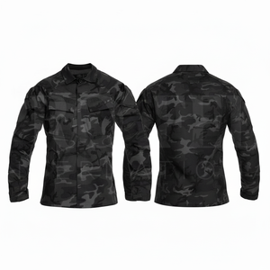 Custom Uniform Clothing Camouflage Design <b>Long</b> Sleeve Utility Shirt <b>Lightweight</b> Cotton Outdoor Workwear Casual Button Shirts - Product Image 2