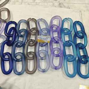 Chaîne murale décorative en résine, lien suspendu, art moderne en acrylique, pour une décoration élégante de salon, toutes les couleurs disponibles - Product Image 6