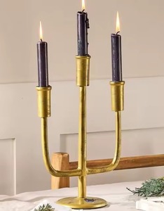 Luxury metal <b>candle</b> holder for premium home decoration collections Stylish holder for romantic <b>dinners</b> and cozy ambiance - Product Image 2