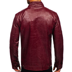 Chaqueta de Cuero Genuino Duradera y de Alta Calidad para Hombre, Chaquetas de Cuero a la Moda para Hombre, Talla Personalizada - Product Image 3