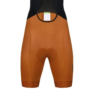 Cuissard de cyclisme pour homme marron et noir avec dos en mesh – Vêtement de performance pour le vélo - Product Image 3