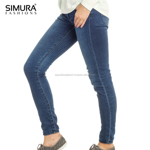 Jean slim extensible taille basse pour femme et fille, design élégant et tendance, idéal pour le shopping en ligne - Product Image 6