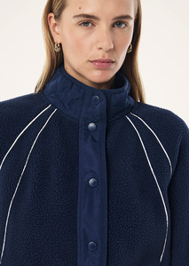 Chaqueta de Forro Polar Sherpa para Mujer al por Mayor, Chaqueta Cálida de Invierno Casual con Botones, Prenda Exterior Suave de Felpa, Fabricante OEM Personalizado - Product Image 5